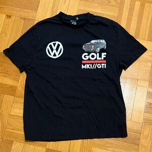 Volkswagen Black Graphic Tee - Short Sleeve Size Large